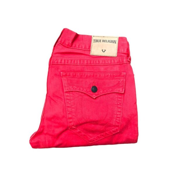 True Religion Jeans Size 34 RICKY Red - Picture 4 of 9